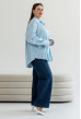 Блакитна сорочка лляна — 916094. Maritel. Зображення 2 Блакитна сорочка лляна — 916094. Maritel. Зображення 2