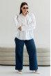 Молочная рубашка льняная — 873119. Maritel Молочная рубашка льняная — 873119. Maritel