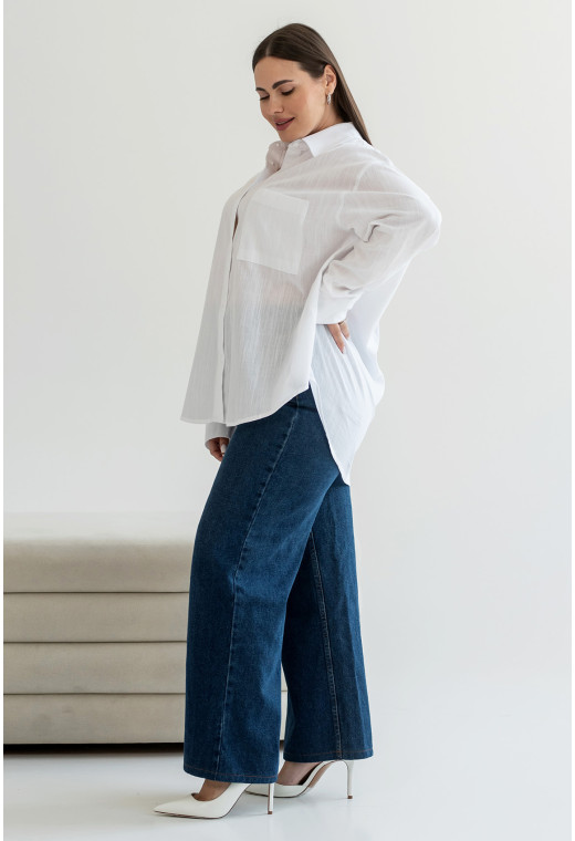 Молочная рубашка льняная — 873119. Maritel. Изображенние 1 Молочная рубашка льняная — 873119. Maritel. Изображенние 1