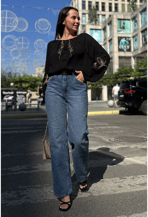 Чорна вишиванка Україна пташка. Maritel. Зображення 1 Чорна вишиванка Україна пташка. Maritel. Зображення 1