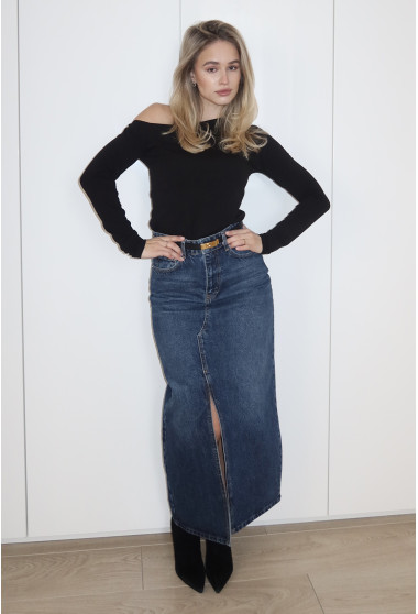 Синя джинсова спідниця з розрізом. Maritel. Зображення 6 Синя джинсова спідниця з розрізом. Maritel. Зображення 6