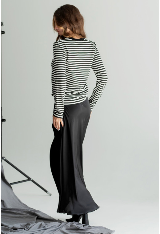 Чорна спідниця шовк максі — 904644. Maritel. Зображення 1 Чорна спідниця шовк максі — 904644. Maritel. Зображення 1