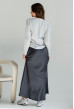 Графитовая шелковая юбка макси — 965856. Maritel. Изображенние 2 Графитовая шелковая юбка макси — 965856. Maritel. Изображенние 2