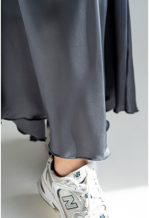 Графитовая шелковая юбка макси — 965856. Maritel. Изображенние 3 Графитовая шелковая юбка макси — 965856. Maritel. Изображенние 3