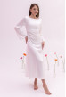 Молочна атласна сукня на зав'язках. Maritel Молочна атласна сукня на зав'язках. Maritel