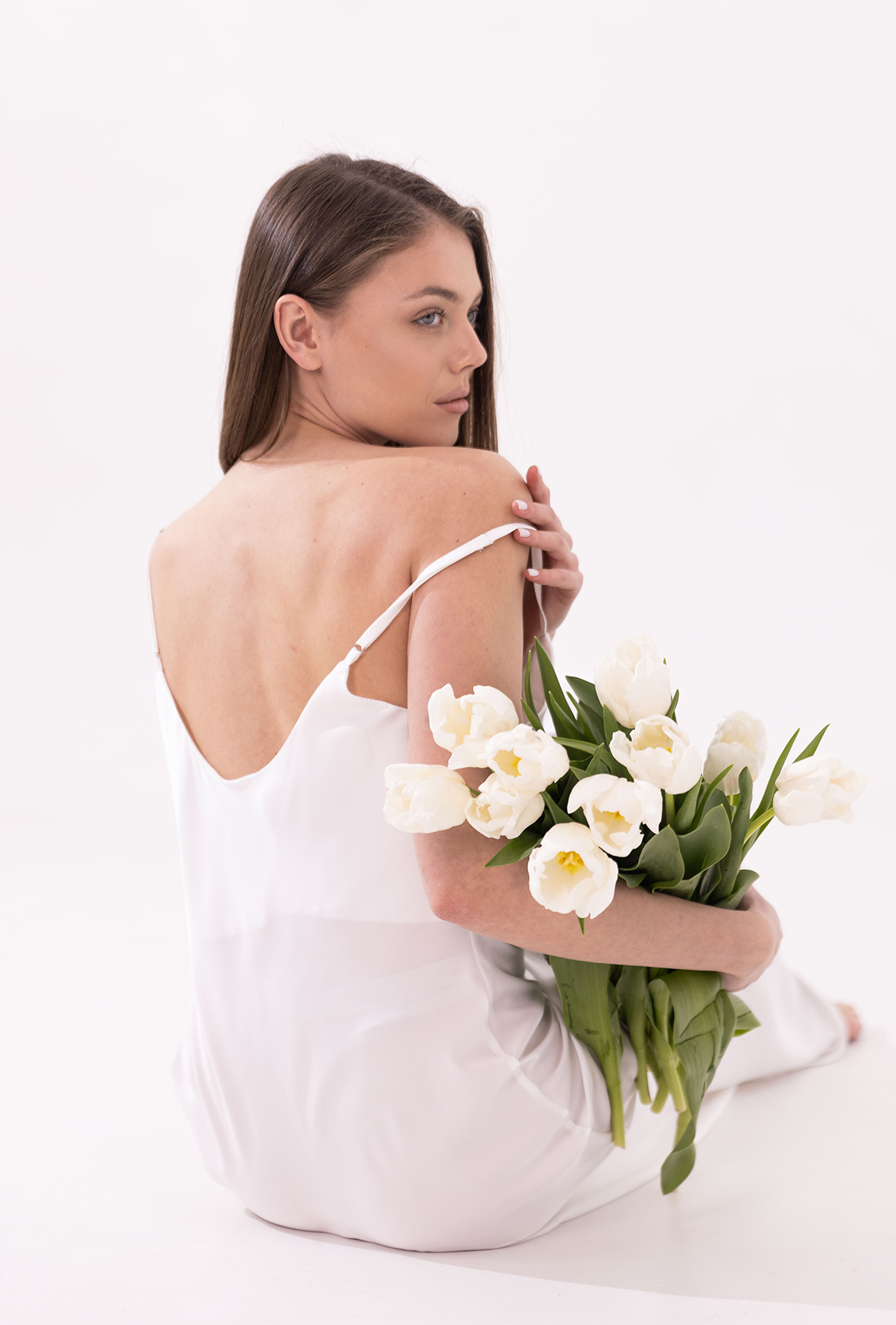 Молочна сукня комбінація —  868845. Maritel. Зображення 2