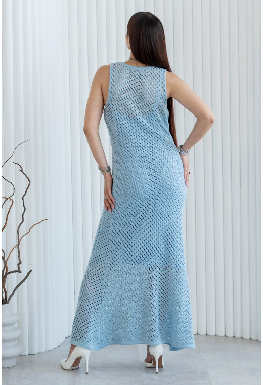 Блакитна сукня в'язана сітка — 970717. Maritel. Зображення 2 Блакитна сукня в'язана сітка — 970717. Maritel. Зображення 2
