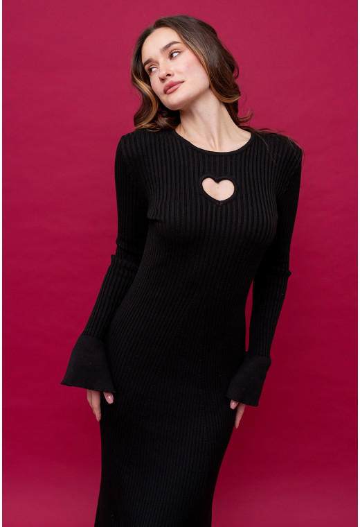 Чорна сукня в'язка з серцем — 566723. Maritel. Зображення 3 Чорна сукня в'язка з серцем — 566723. Maritel. Зображення 3