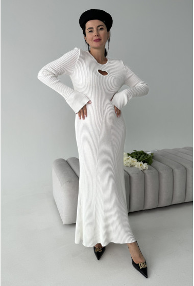 Молочное платье вязка с сердцем. Maritel. Изображенние 5 Молочное платье вязка с сердцем. Maritel. Изображенние 5