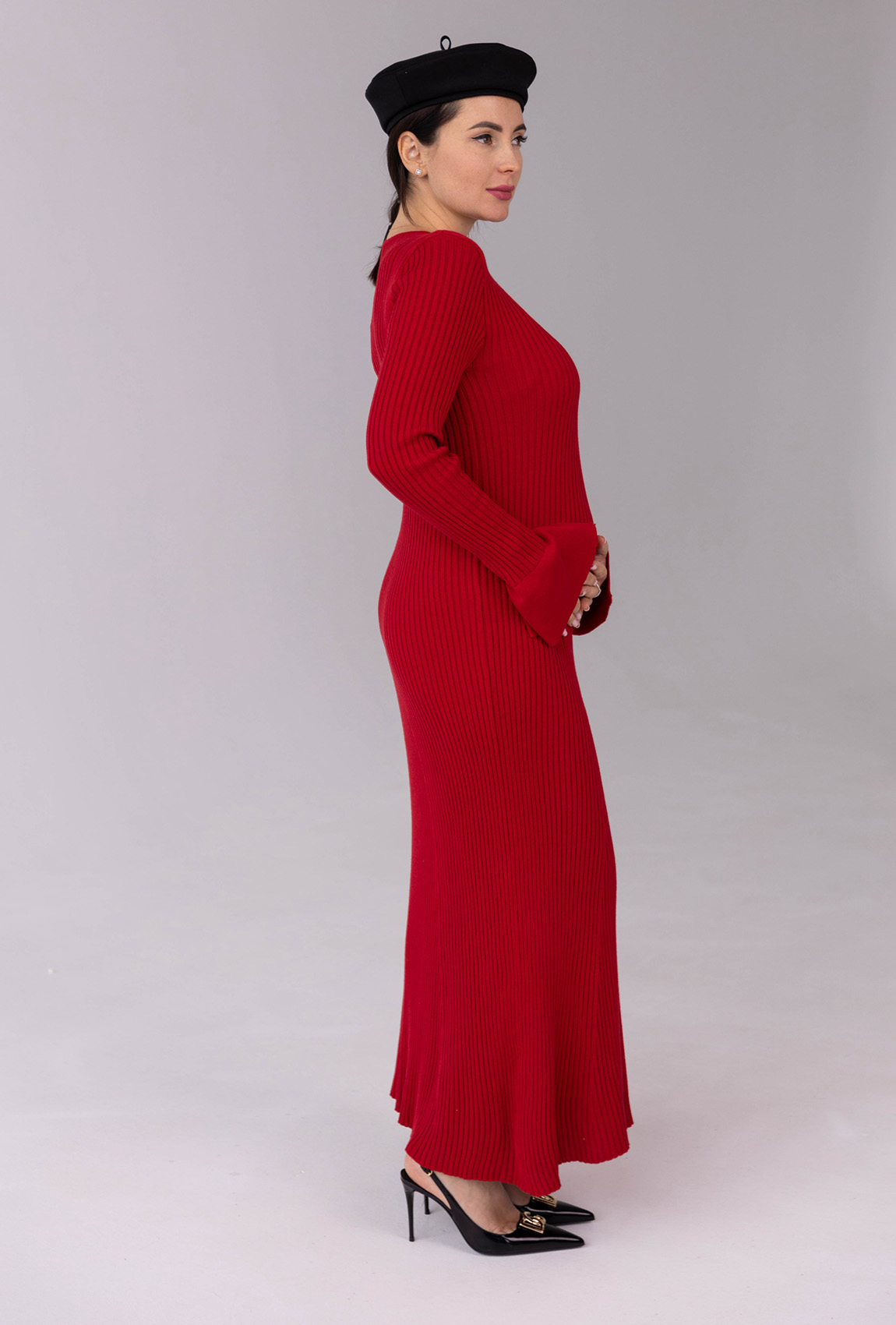 Красное платье вязка с сердцем — 483936. Maritel. Изображенние 1 Красное платье вязка с сердцем — 483936. Maritel. Изображенние 1