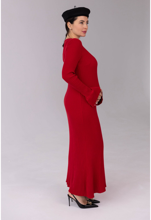 Красное платье вязка с сердцем — 483936. Maritel. Изображенние 1 Красное платье вязка с сердцем — 483936. Maritel. Изображенние 1