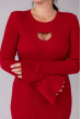 Красное платье вязка с сердцем — 483936. Maritel. Изображенние 3 Красное платье вязка с сердцем — 483936. Maritel. Изображенние 3