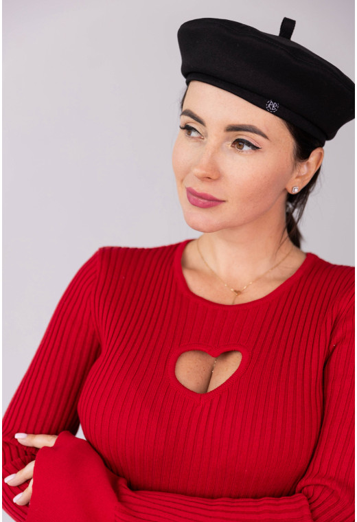 Красное платье вязка с сердцем — 483936. Maritel. Изображенние 4 Красное платье вязка с сердцем — 483936. Maritel. Изображенние 4