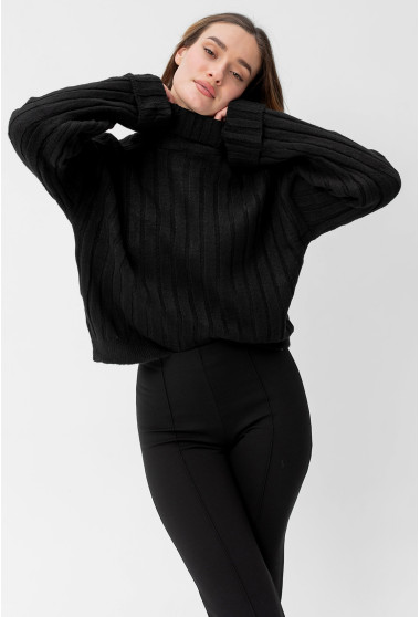 Чорний в'язаний светр. Maritel. Зображення 3