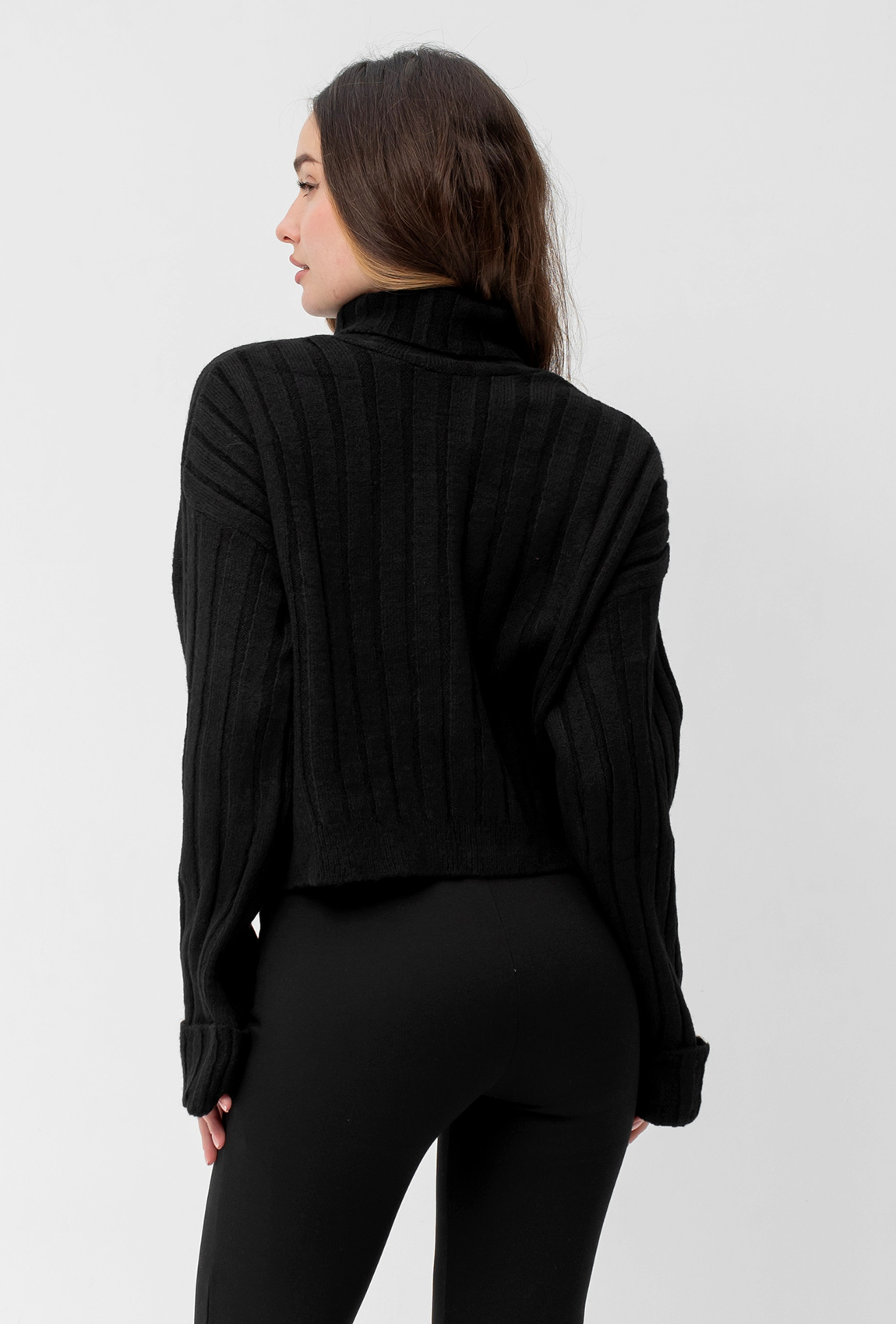 Чорний в'язаний светр —  164343. Maritel. Зображення 3