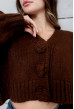 Шоколадний кардиган з квітками. Maritel. Зображення 4 Шоколадний кардиган з квітками. Maritel. Зображення 4