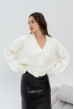 Молочний кардиган з квітками —  891121. Maritel. Зображення 3 Молочний кардиган з квітками —  891121. Maritel. Зображення 3