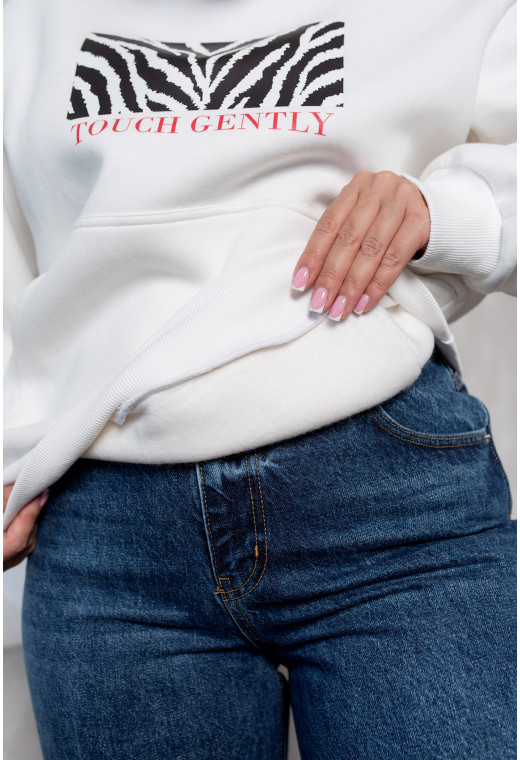 Молочный худи футер Touch gently. Maritel. Изображенние 4
