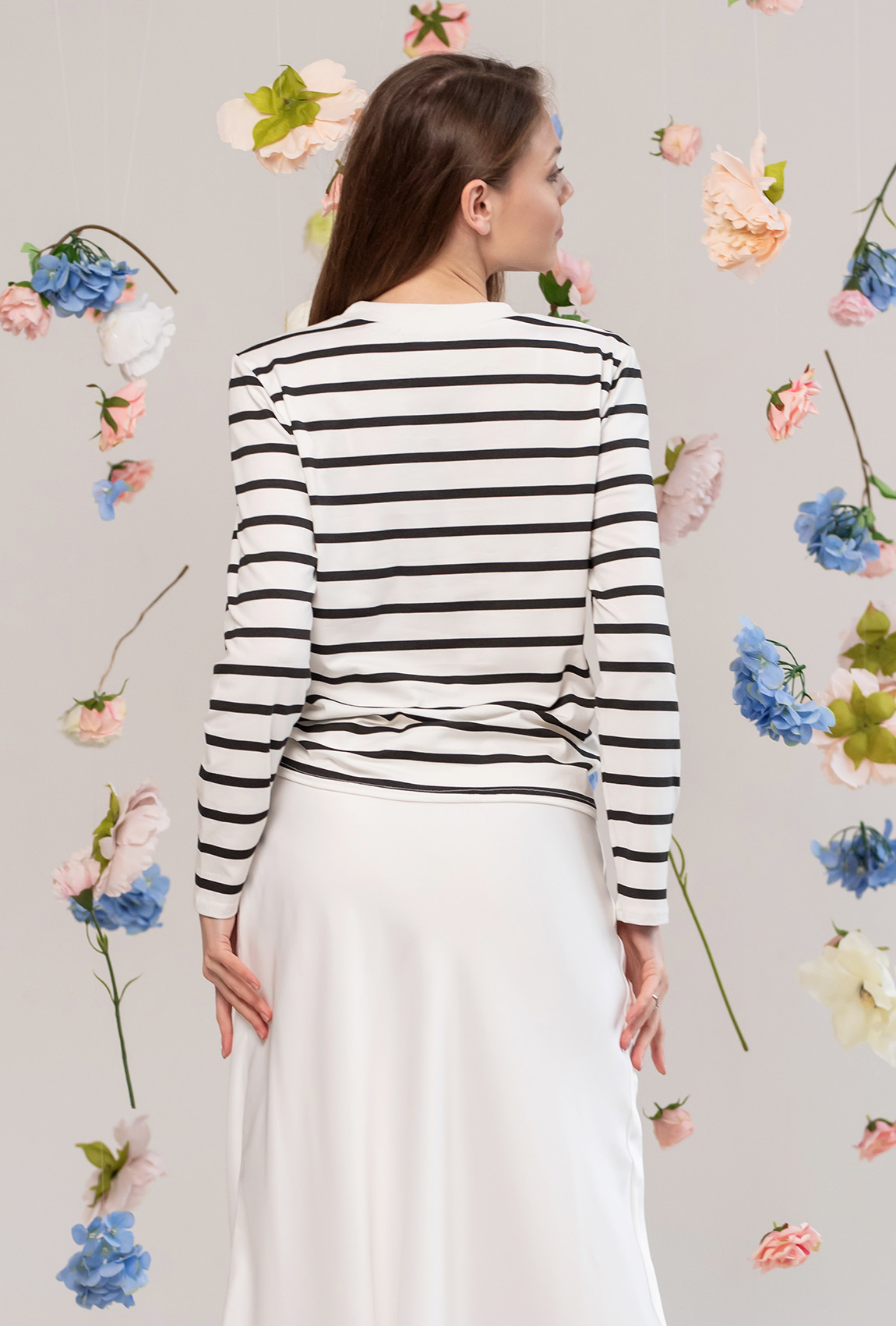 Чорна кофта в смужку —  255241. Maritel. Зображення 1