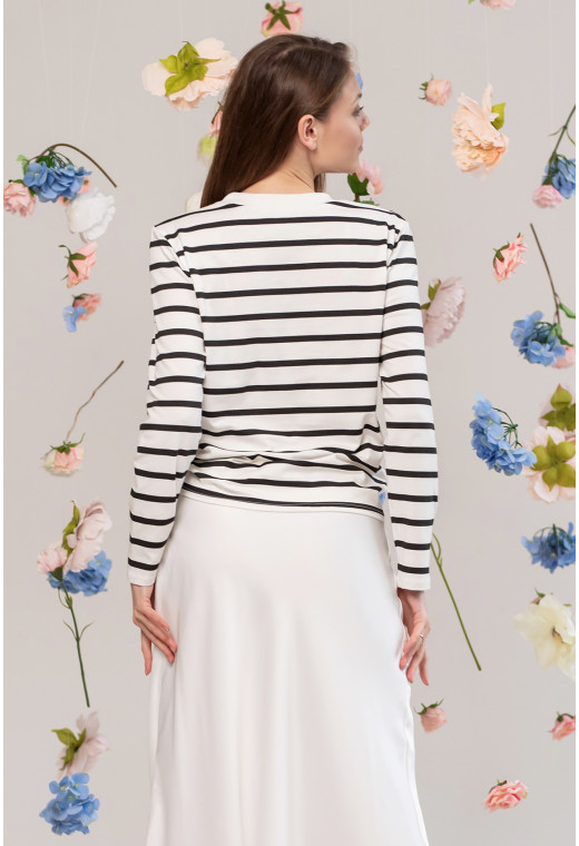 Чорна кофта в смужку — 255241. Maritel. Зображення 1 Чорна кофта в смужку — 255241. Maritel. Зображення 1