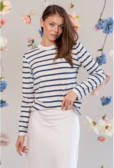 Синя кофта в смужку. Maritel. Зображення 11