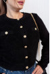 Чорна в'язана кофта з гудзиками. Maritel. Зображення 4 Чорна в'язана кофта з гудзиками. Maritel. Зображення 4