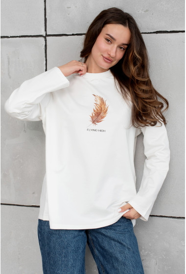 Молочний лонгслів Flying hight. Maritel. Зображення 8