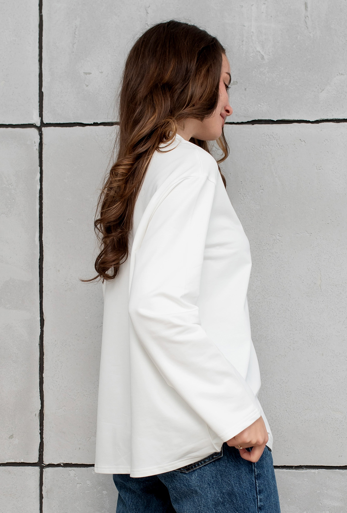 Молочний лонгслів Flying hight —  540371. Maritel. Зображення 1