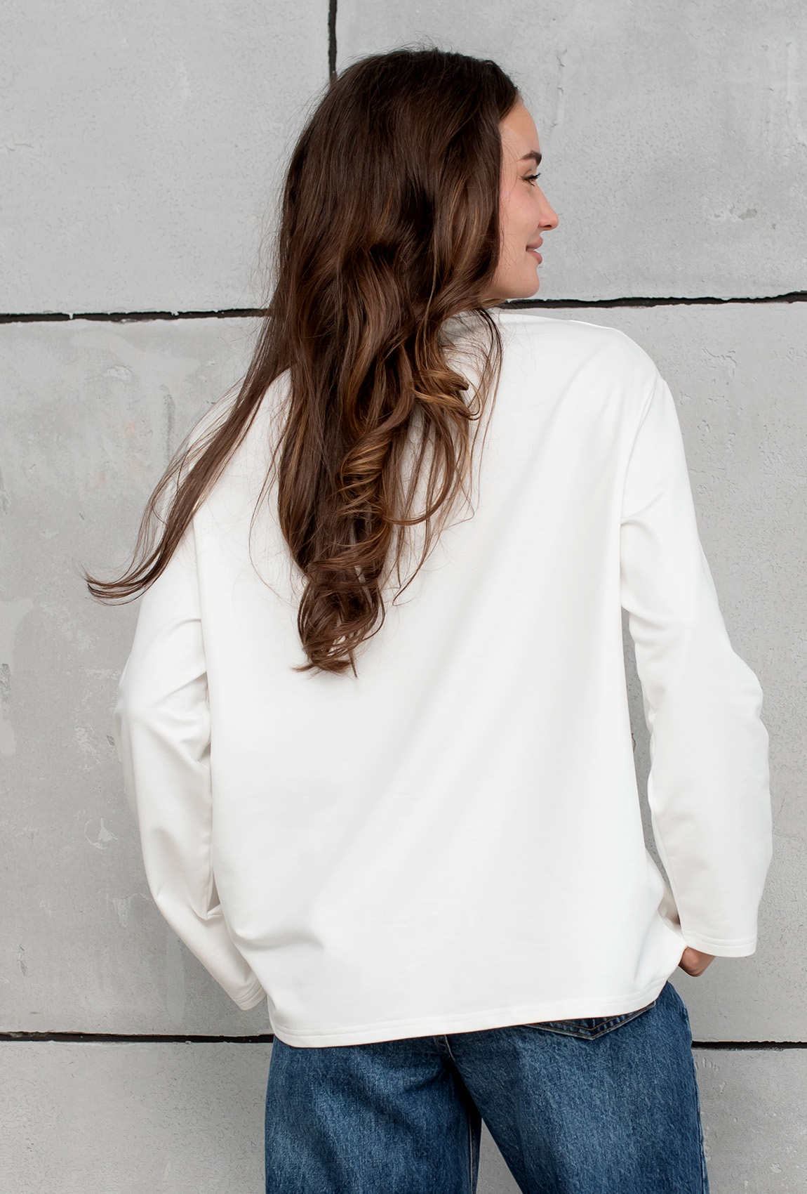 Молочний лонгслів Flying hight —  540371. Maritel. Зображення 2