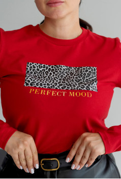 Красный лонгслив Perfect mood. Maritel. Изображенние 1 Красный лонгслив Perfect mood. Maritel. Изображенние 1