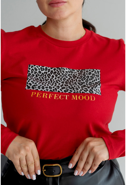 Красный лонгслив Perfect mood. Maritel. Изображенние 2