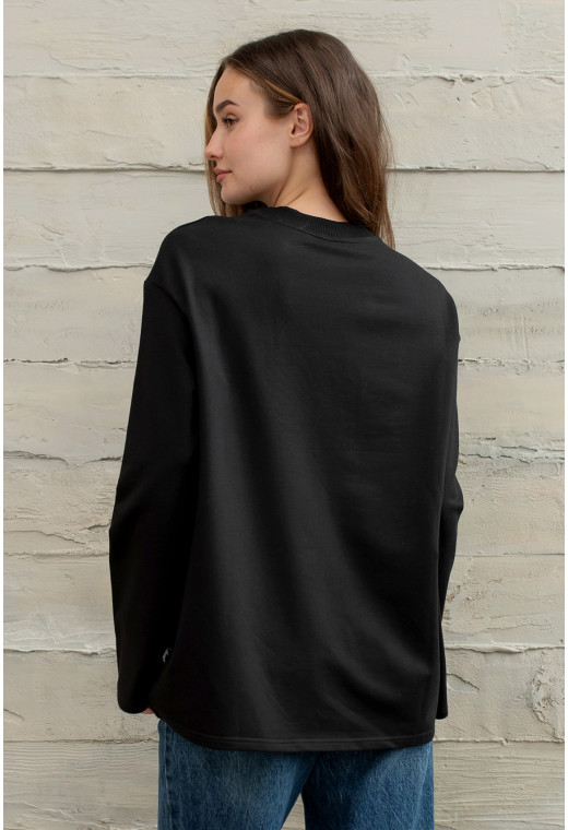 Черный лонгслив крылья — 402312. Maritel. Изображенние 2 Черный лонгслив крылья — 402312. Maritel. Изображенние 2