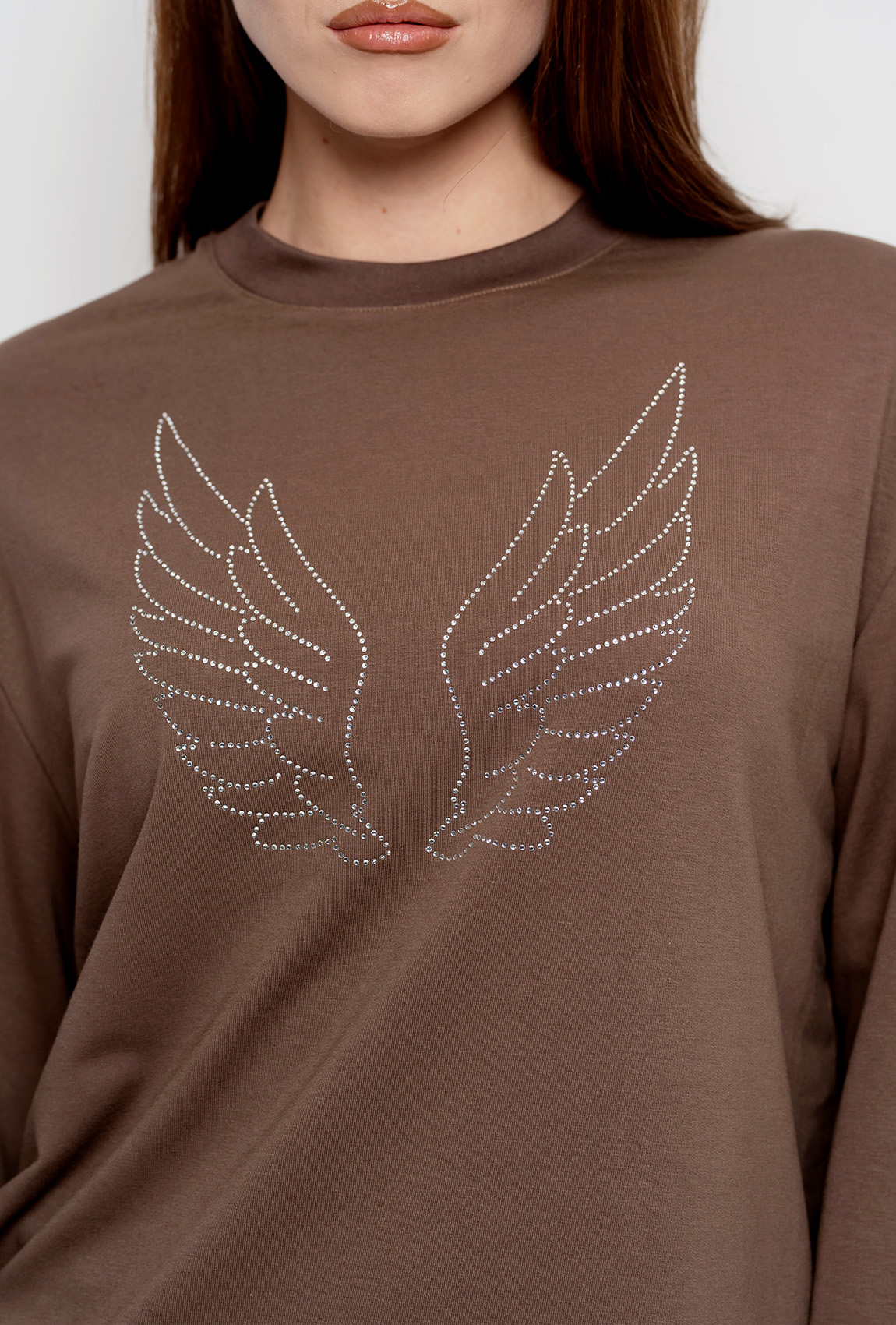 Шоколадний лонгслів крила —  706045. Maritel. Зображення 3