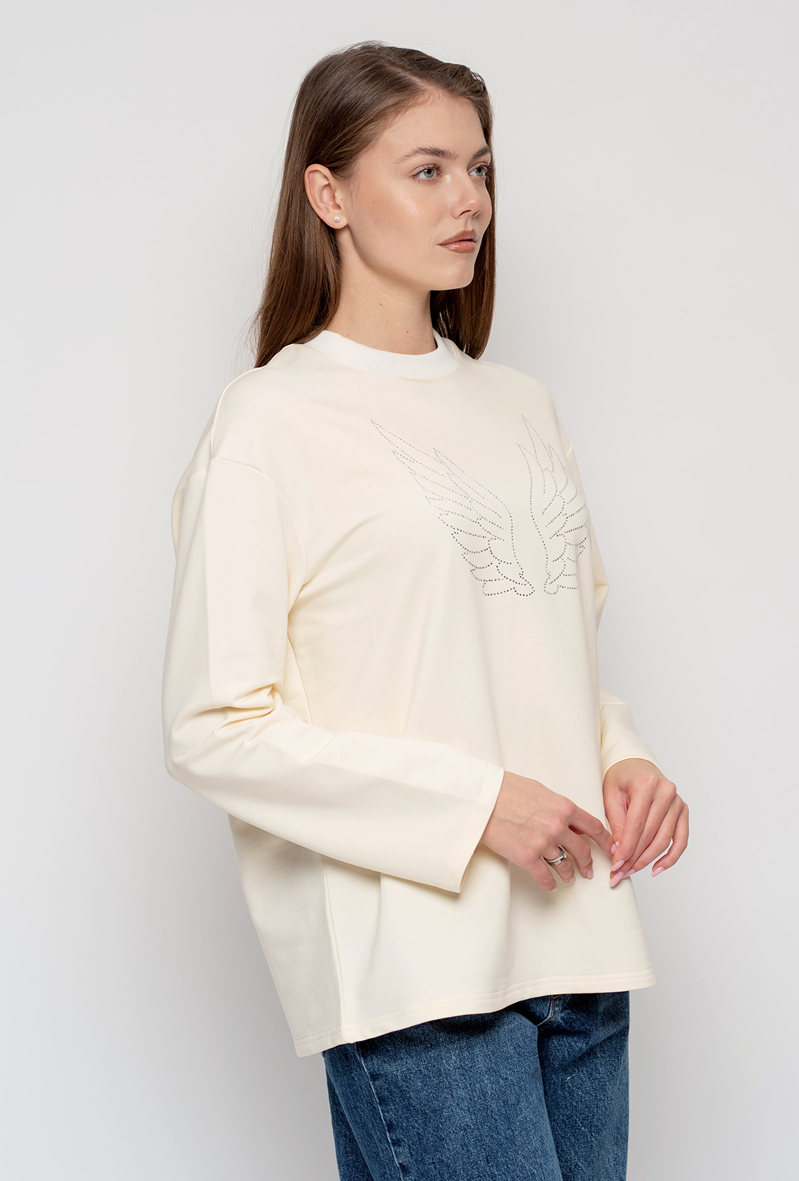 Молочний лонгслів крила —  620639. Maritel. Зображення 4