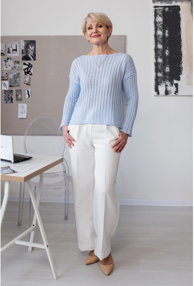 Блакитний светр весна. Maritel. Зображення 1