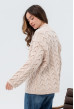 Пудровий в'язаний светр коса. Maritel. Зображення 1 Пудровий в'язаний светр коса. Maritel. Зображення 1