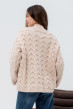 Пудровий в'язаний светр коса. Maritel. Зображення 2 Пудровий в'язаний светр коса. Maritel. Зображення 2