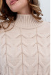 Пудровий в'язаний светр коса. Maritel. Зображення 5 Пудровий в'язаний светр коса. Maritel. Зображення 5