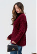 Бордовый вязаный свитер коса — 114159. Maritel. Изображенние 1 Бордовый вязаный свитер коса — 114159. Maritel. Изображенние 1