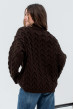 Шоколадный вязаный свитер коса — 739904. Maritel. Изображенние 1 Шоколадный вязаный свитер коса — 739904. Maritel. Изображенние 1