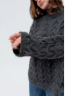 Графітовий в'язаний светр коса. Maritel. Зображення 4 Графітовий в'язаний светр коса. Maritel. Зображення 4