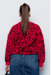 Свитер вязаный красный леопард — 499312. Maritel. Изображенние 2 Свитер вязаный красный леопард — 499312. Maritel. Изображенние 2