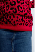 Свитер вязаный красный леопард — 499312. Maritel. Изображенние 4 Свитер вязаный красный леопард — 499312. Maritel. Изображенние 4