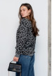 Свитер вязаный серый леопард — 713425. Maritel. Изображенние 1 Свитер вязаный серый леопард — 713425. Maritel. Изображенние 1