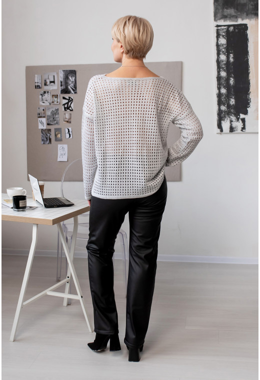 Сірий светр з люрексом — 787092. Maritel. Зображення 1 Сірий светр з люрексом — 787092. Maritel. Зображення 1