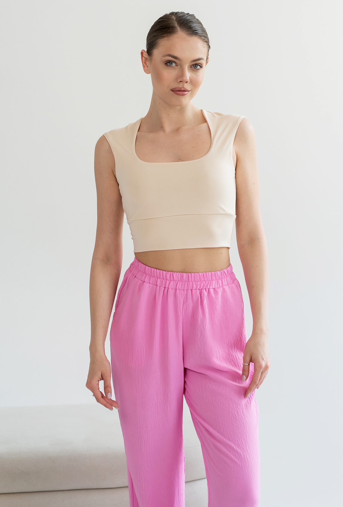 Бежевый топ масло —  118895. Maritel