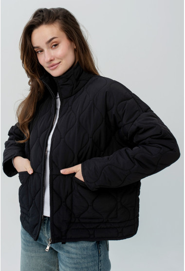 Черная весенняя куртка. Maritel. Изображенние 11