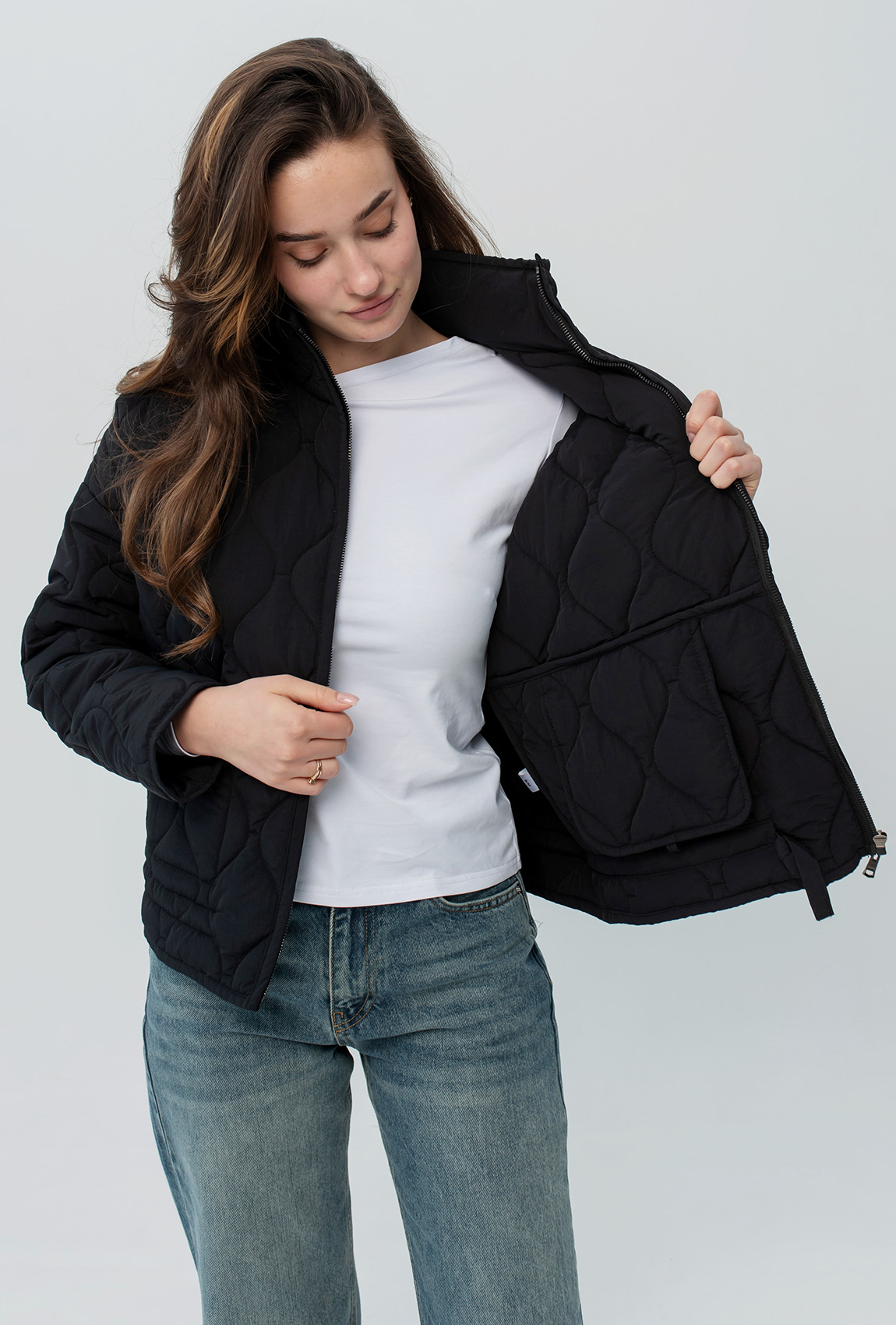 Черная весенняя куртка —  464056. Maritel. Изображенние 1