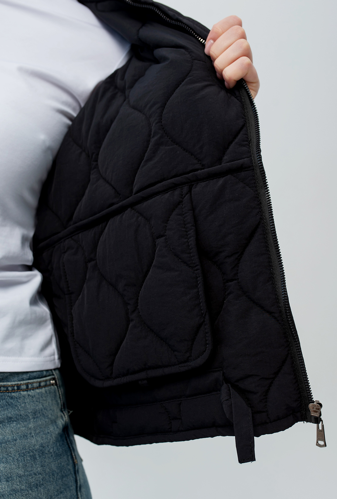 Черная весенняя куртка —  464056. Maritel. Изображенние 2