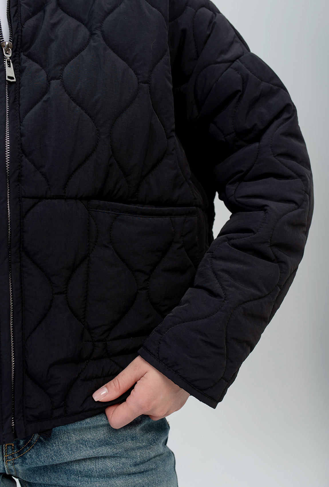 Черная весенняя куртка —  464056. Maritel. Изображенние 3